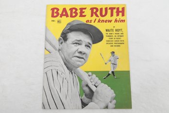 1948 DELL BABE RUTH AS I KNEW HIM BY WAITE HOYT MAGAZINE NEAR MINT CONDITION ORIGINAL