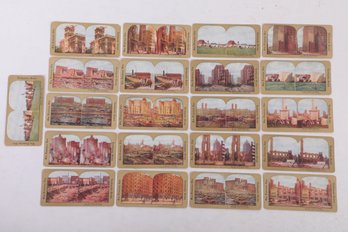 Group Of Rare Stereoscope Stereoview Antique 1906 San Francisco Earthquake/fire Cards
