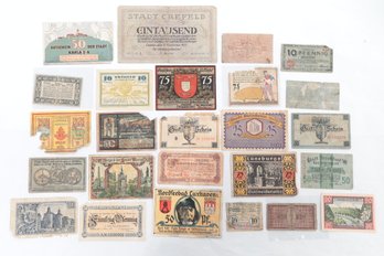 Group Of Antique German Currency