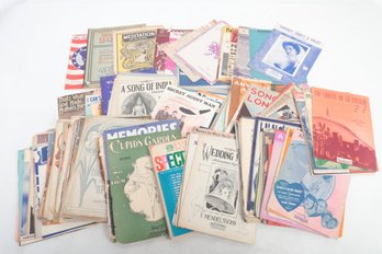 Large Lot Of Sheet Music