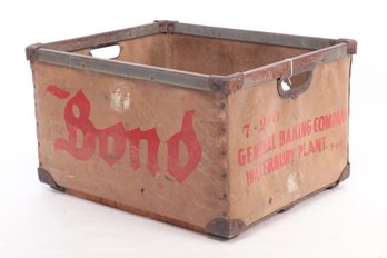 Bond - General Baking Co. Waterbury, CT Large Bread Carrier/box