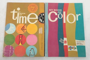 TIME / COLOR Vintage Ottenheimer Publishers 1961 Illustrated Art Books -- Amazing Design & Use Of Color