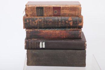 Group Of Antique 1800's Books Including 1891 Report Of The Secretary Of War  - See Images For Titles And Age