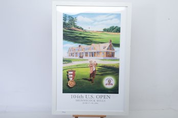 Elaine Thompson Signed 2004 104th US Open Framed Print