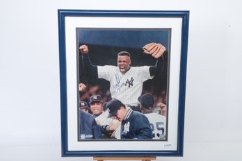 New York Yankees Doc Gooden Signed Framed 16 X 20 Print