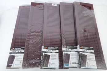 5 Pairs Of Severe Winter Vinyl Exterior Shutters