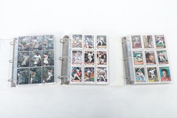 3 Binders Of 1992, 1993, And 1995  Topps Baseball Partial Sets