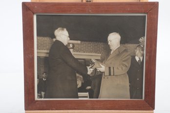 11 3/4' X 9 3/4' Framed Photograph Waterbury Police Department Ceremony - Twins