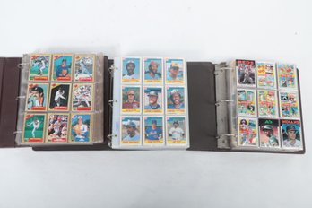 1985, 86, 87,  Topps Baseball Card Set In Binder