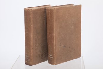 Antique 1867 Books Vol I & II The History Of The Conquest Of Peru By William Prescott