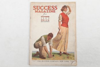 SUCCESS MAGAZINE For OCTOBER 1909  Golf Cover.
