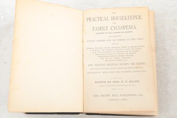 MRS. E. F. ELLET,  THE PRACTICAL HOUSEKEEPER, AND FAMILY CYCLOPEDIA. ADAPTED TO ALL CLASSES OF SOCIETY,