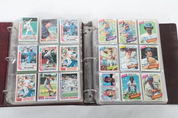 2 Binders Full Of Topps 1980 And Up Baseball Cards