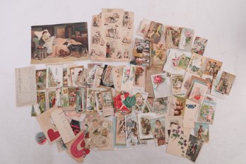 Single Estate Grouping Mostly Victorian Trade Cards Ephemers Grouping