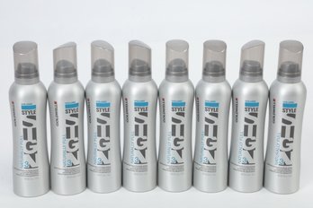 Lot Of 8 Goldwell Style Sign 3 Naturally Full Bodifying Blowdry And Finish Spray 5.8oz