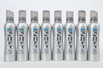 Lot Of  8 Goldwell Style Sign 3 Naturally Full Bodifying Blowdry And Finish Spray 5.8oz