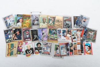 Lot Of Baseball And Football Cards With Stars, Rockies And H.O.F