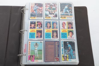 Binder Of 1984 Topps Baseball Cards