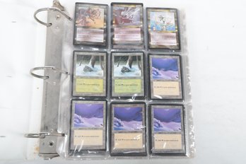 Binder Full Of Magic The Gathering Trading Cards