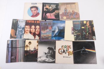 Group Of Vintage Vinyl Records Pink Floyd, Eric Clapton, David Bowie Etc