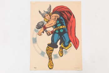 1966 MMMS Super Hero POSTER MIGHTY THOR Marvel Personality 16 X 12