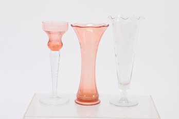 3 Pieces Misc Glass