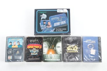 Various Star Wars - Star Trek Role Player Games - Star Trek Playing Cards - X-Files Card Game Starter Deck