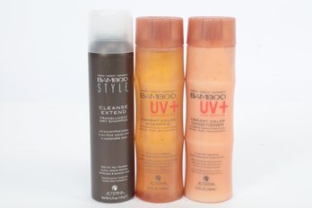 Alterna Bamboo UV Shampoo , Conditioner And Style Hairspray