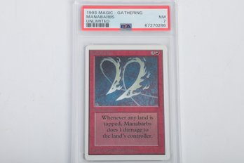 1993 Magic The Gathering MTG Manabarbs Unlimited PSA 7 Graded Card