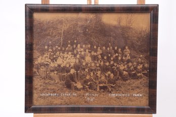 Picture 1892 Waterbury (CT) Clock Co. Picnic At Lakewood Park In 12 3/4' X 10 1/2' Frame
