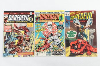 3 Collectible Marvel Comics - Daredevil -1970 #63 - 1975 #120 & #121
