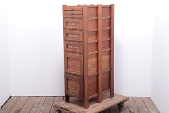 Antique Tiger Oak File Cabinet