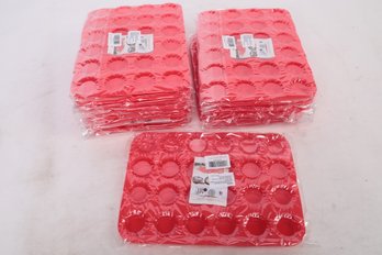 Lot Of 15 Walfos Mini Cupcake Baking Pan- 24 Cups,  Dishwasher Safe, Non-Stick