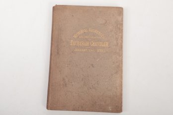 1880 Memorial Address Zachariah Chandler