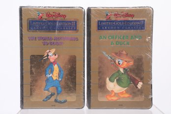 Two Vintage Walt Disney Limited Edition VHS Tapes New Factory Sealed
