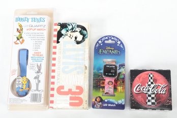 Mixed Watch Lot: Looney Tunes, Encanto, Coca-Cola & Elvis