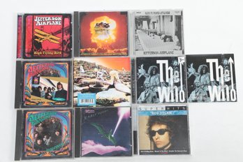 10 Classic Rock CDs - Jefferson Airplane - Bob Dylan - Led Zeppelin - The Who - Nice Conditions