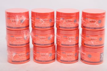 Lot Of 12 Cantu Coconut Curling Cream With Shea Butter For Natural Hair, 12 Oz