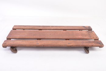 Vintage Wood Mechanics Roller (To Glide Under Cars)