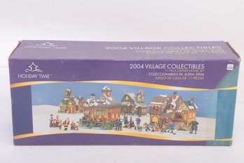 Holiday Time: 2004 Village Collectibles 11 Pc Lighted House Set