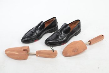 Men's Gucci Black Leather Loafer (233516) Size 8 1/2