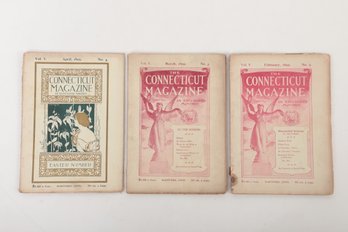 3 Issues 1899 Connecticut Magazine