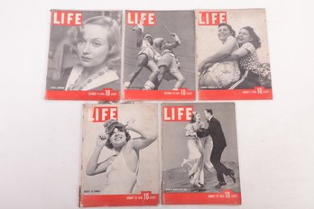 5 Issues 1938 Life Magazine