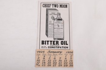 Chief Two Moon 1926 Calendar