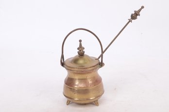 Vintage Brass Smudge Kettle Fire Starter Pot Cauldron