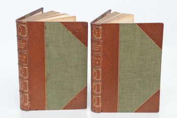 Leather Bindings Elizabeth Barrett Brownings Political Works Two