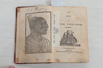 1820 Life Of Captain James Cook Dublin Illustrated Half Leather Binding