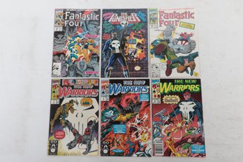 Lot Of Fantastic Four And New Warrior Comic Books