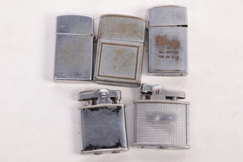 6 Vintage Lighter, Includes Early Zippo Lighter