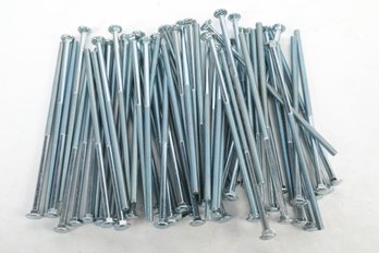 Lot Of 62 Zinc Plated Carriage Bolts 3/8 - 16 X10 Inch Long